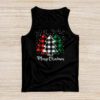 Merry Christmas Tree Xmas Buffalo Plaid Red White Green Tank Top