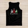 Merry Christmas Tree Xmas Buffalo Plaid Red White Green Tank Top