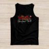 Merry Christmas Ya'll Reindeer Santa Hat Buffalo Red Plaid Tank Top