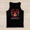 Merry Christmas Ya'll Reindeer Santa Hat Buffalo Red Plaid Tank Top