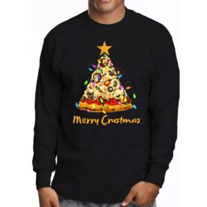 Merry Crustmas Pizza Christmas Tree Xmas Gifts Kids Men Longsleeve Tee 3 4