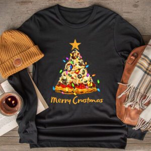 Merry Crustmas Pizza Christmas Tree Xmas Gifts Kids Men Longsleeve Tee