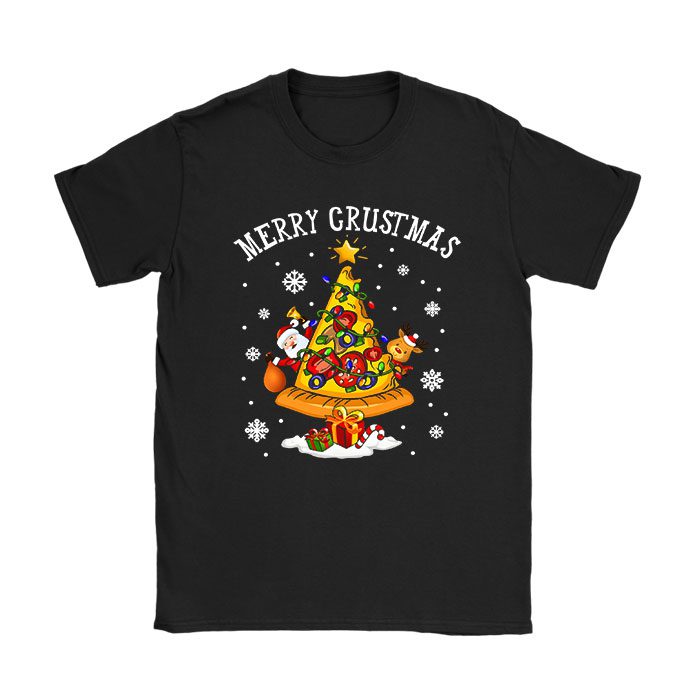 Merry Crustmas Pizza Christmas Tree Xmas Gifts Kids Men T-Shirt