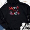 Merry and Bright Christmas Women Girls Kids Toddlers Cute Hoodie