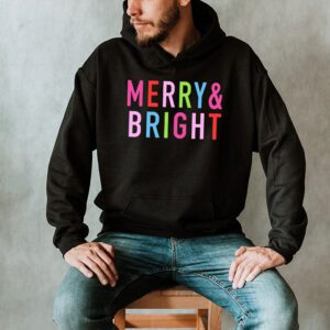 Merry and Bright Christmas Women Girls Kids Toddlers Cute Hoodie 2 1