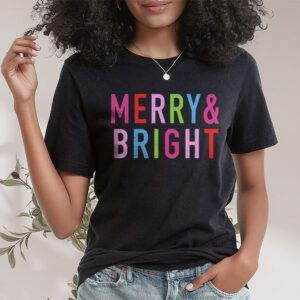 Merry and Bright Christmas Women Girls Kids Toddlers Cute T Shirt 1 1