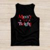 Merry and Bright Christmas Women Girls Kids Toddlers Cute Tank Top