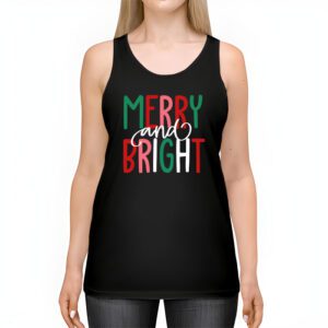 Merry and Bright Christmas Women Girls Kids Toddlers Cute Tank Top 2 5