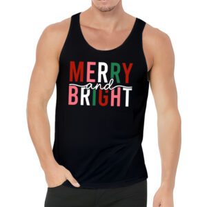 Merry and Bright Christmas Women Girls Kids Toddlers Cute Tank Top 3 3