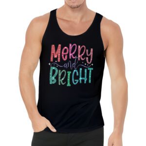 Merry and Bright Christmas Women Girls Kids Toddlers Cute Tank Top 3 4