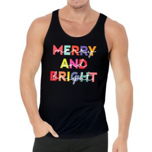 Merry and Bright Christmas Women Girls Kids Toddlers Cute Tank Top 3 6