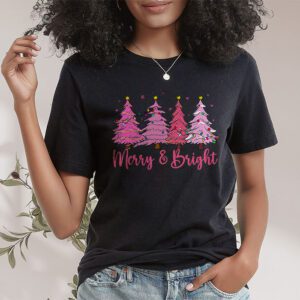 Merry and Bright Pink Christmas Tree, Pink Christmas Costume T-Shirt 1 Pink Christmas Costume T-Shirt