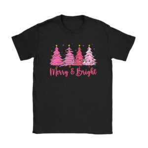 Merry and Bright Pink Christmas Tree, Pink Christmas Costume T-Shirt