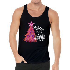 Merry and Bright Pink Christmas Tree Pink Christmas Costume Tank Top 3 1