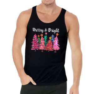 Merry and Bright Pink Christmas Tree, Pink Christmas Costume Tank Top 3 Merry and Bright Pink Christmas Tree Pink Christmas Costume Tank Top 3