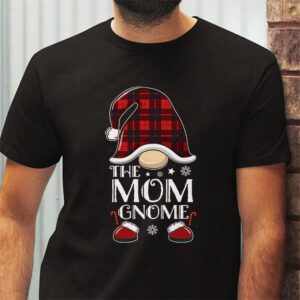 Mom Gnome Buffalo Plaid Matching Family Christmas Pajama T Shirt 2 2