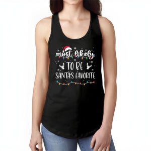 Most Likely To Christmas Be Santas Favorite Matching Family Tank Top 1
