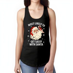 Most Likely To Get Sassy With Santa Funny Family Christmas Tank top 1 1