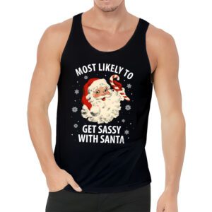 Most Likely To Get Sassy With Santa Funny Family Christmas Tank top 3 1