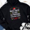 Most Likely To Hate Matching Christmas Funny Family Matching Hoodie