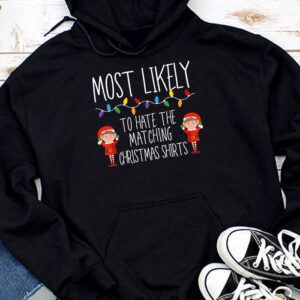 Most Likely To Hate Matching Christmas Funny Family Matching Hoodie