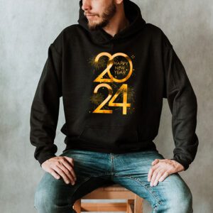 New Years Eve Party Supplies 2024 Happy New Year Fireworks Hoodie 2