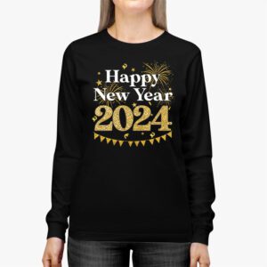 New Years Eve Party Supplies 2024 Happy New Year Fireworks Longsleeve Tee 2 2