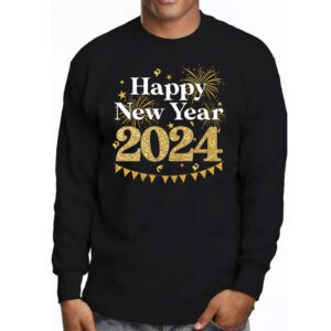 New Years Eve Party Supplies 2024 Happy New Year Fireworks Longsleeve Tee 3 2