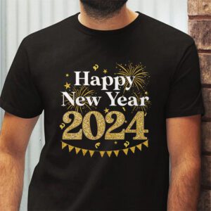 New Years Eve Party Supplies 2024 Happy New Year Fireworks T Shirt 2 2