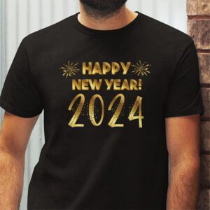 New Years Eve Party Supplies 2024 Happy New Year Fireworks T Shirt 2 4