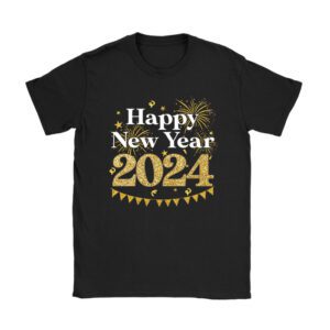 New Years Eve Party Supplies 2024 Happy New Year Fireworks T-Shirt