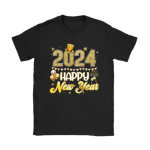 New Years Eve Party Supplies 2024 Happy New Year Fireworks T-Shirt