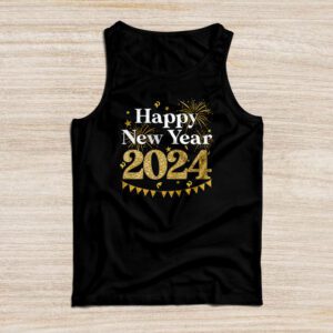 New Years Eve Party Supplies 2024 Happy New Year Fireworks Tank Top