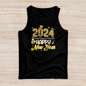 New Years Eve Party Supplies 2024 Happy New Year Fireworks Tank Top