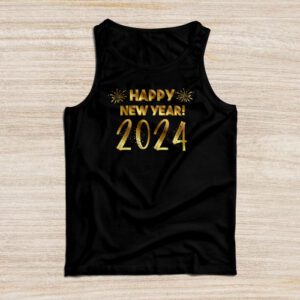 New Years Eve Party Supplies 2024 Happy New Year Fireworks Tank Top