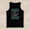Nice Naughty Jewish Ugly Hanukkah Sweater Chanukah Jew Gift Tank Top