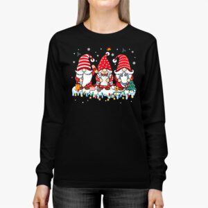 Nurse Christmas Gnomes Cute Xmas Scrub Top For Nurses Women Longsleeve Tee 2 3