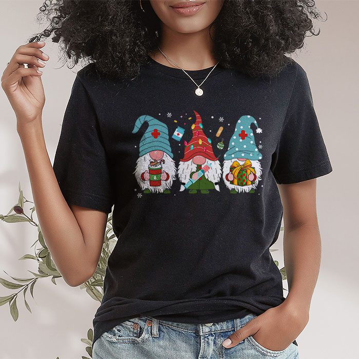 Nurse-Christmas-Gnomes-Cute-Xmas-Scrub-Top-For-Nurses-Women-T-Shirt-1 Nurse Christmas Gnomes Cute Xmas Scrub Top For Nurses Women T Shirt 1