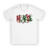 Nurse Christmas Stethoscope Nurses Xmas Scrub Top Women T-Shirt