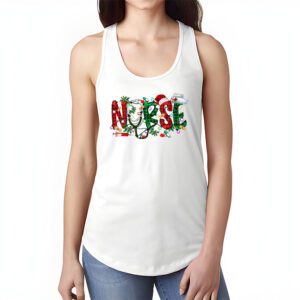 Nurse Christmas Stethoscope Nurses Xmas Scrub Top Women Tank Top 1