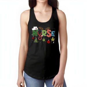 Nurse Christmas Stethoscope Nurses Xmas Scrub Top Women Tank Top 1 4