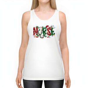 Nurse Christmas Stethoscope Nurses Xmas Scrub Top Women Tank Top 2