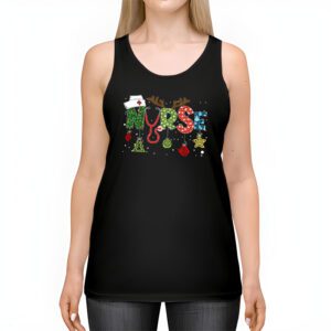Nurse Christmas Stethoscope Nurses Xmas Scrub Top Women Tank Top 2 4