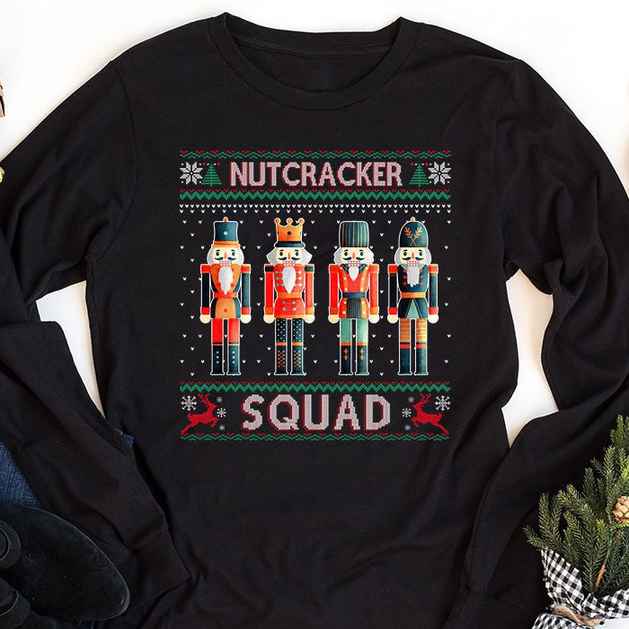 Nutcracker-Squad-Ballet-Dance-Christmas-Matching-Family-Longsleeve-Tee-1 Nutcracker Squad Ballet Dance Christmas Matching Family Longsleeve Tee 1