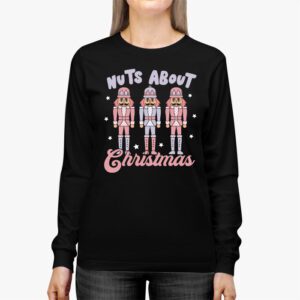 Nuts About Christmas Funny Pastel Christmas Nutcracker Doll Longsleeve Tee 2 2