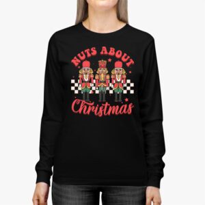 Nuts About Christmas Funny Pastel Christmas Nutcracker Doll Longsleeve Tee 2