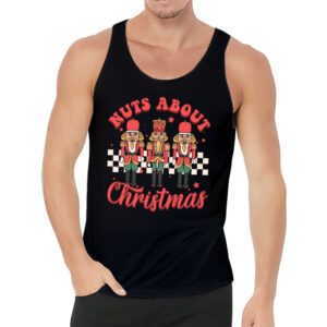 Nuts About Christmas Funny Pastel Christmas Nutcracker Doll Tank Top 3