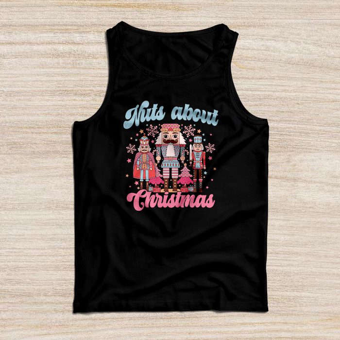 Nuts About Christmas Funny Pastel Christmas Nutcracker Doll Tank Top