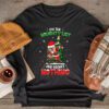On the Naughty List and I Regret Nothing Shirt Dabbing Santa Longsleeve Tee