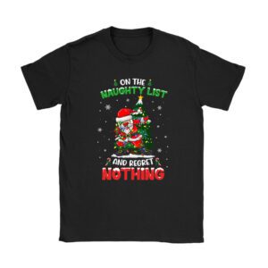 On the Naughty List and I Regret Nothing Shirt Dabbing Santa T-Shirt